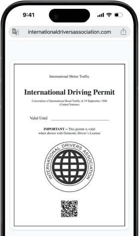 Digital International Driving Permit